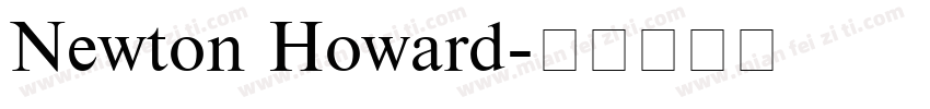 Newton Howard字体转换
